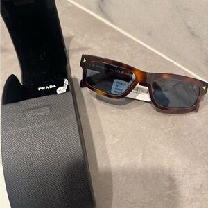 Prada Men’s Brown Tortoise Sunglasses